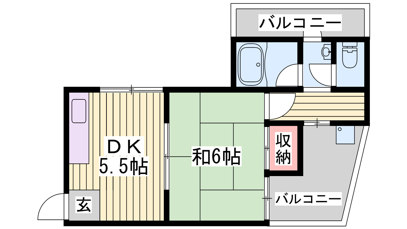 東口ハイツの間取り