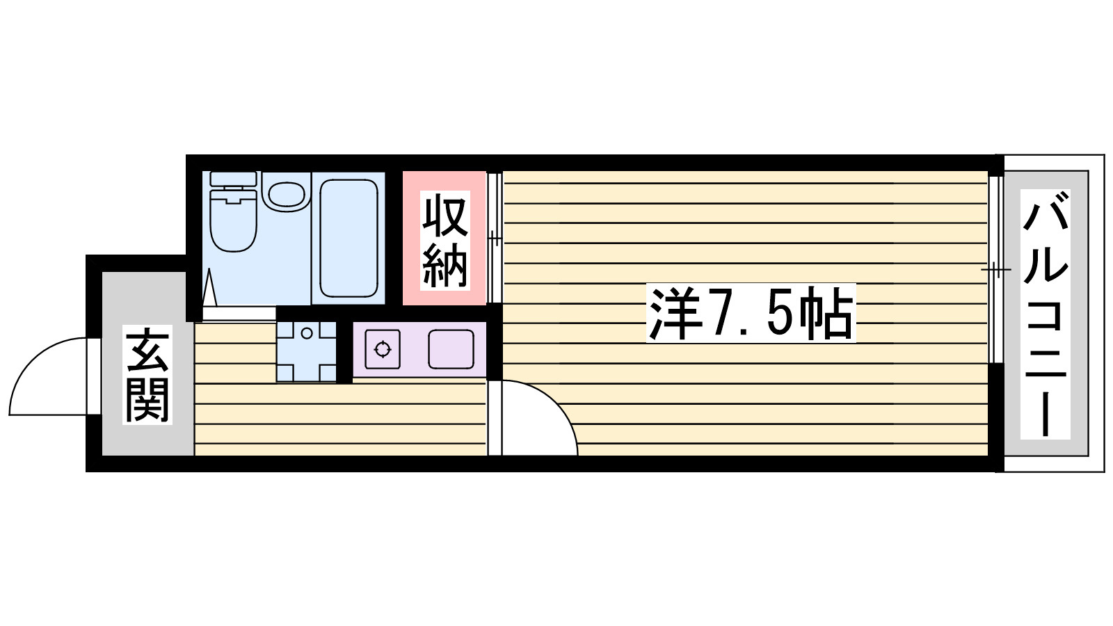 ロイヤルヒルズ北平野の間取り