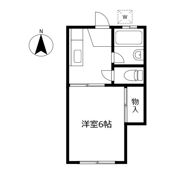 宮城アパートの間取り