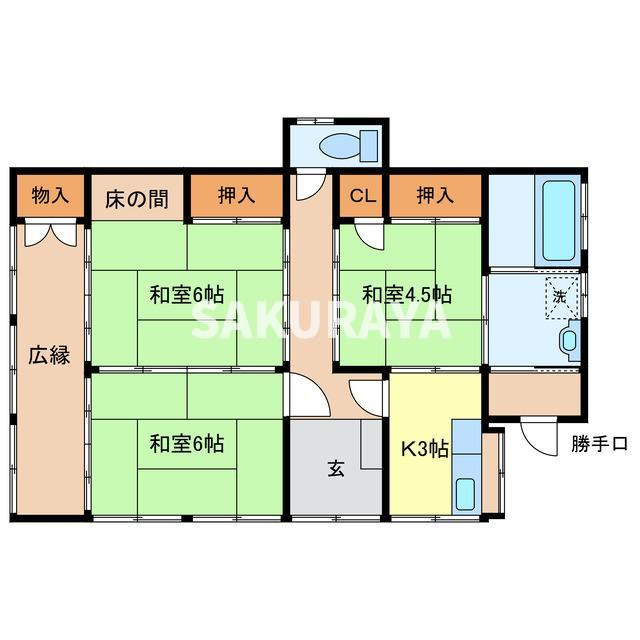 助戸新山町貸家IFの間取り