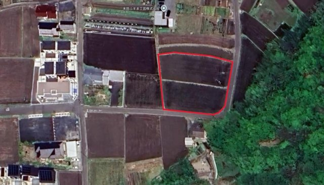 津山市河辺　貸土地　580坪の地図