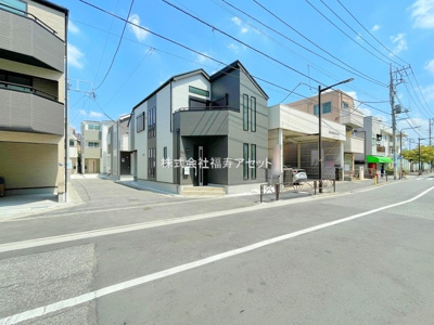 【前面道路含む現地写真】 | 葛飾区金町２丁目Ⅱ　新築戸建て　全７棟