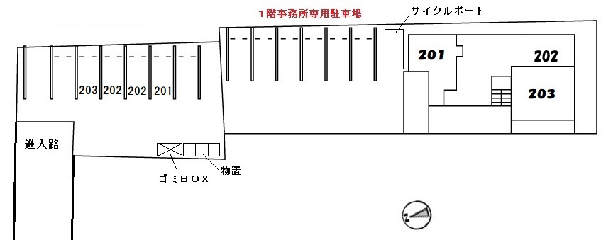 マテリアルⅡの区画図