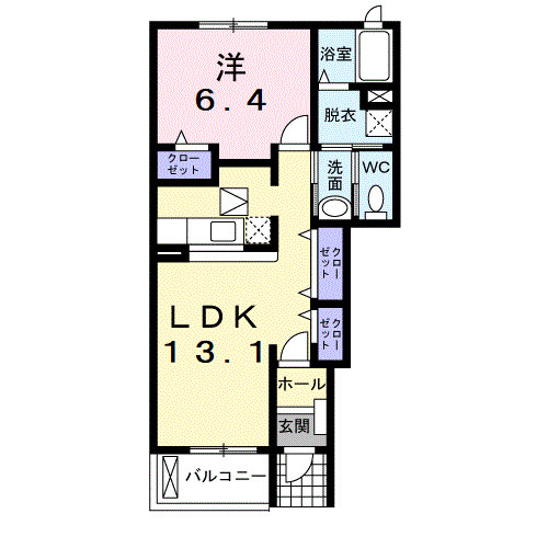 プロムナード壱番館の間取り