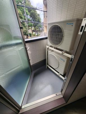 京都グランデ二条駅南のバルコニー