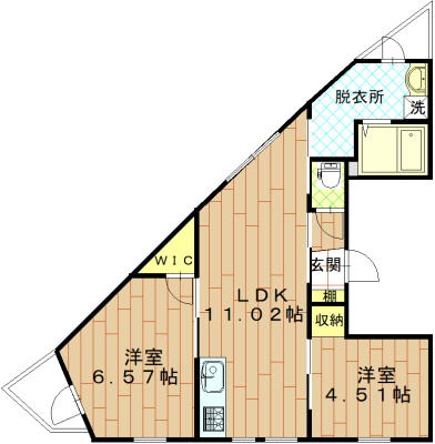京都グランデ二条駅南の間取り