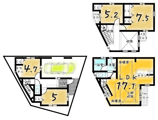 西院久田町B号棟