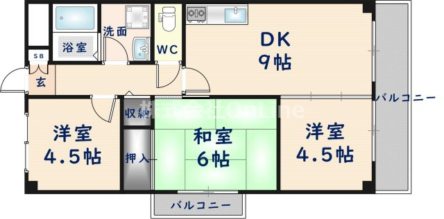 【間取り】 | カーサフィオーレ弐番館