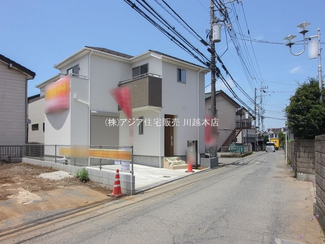 川越市南大塚１丁目　新築戸建の前面道路含む現地写真|B号棟　前面道路含む外観　