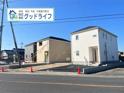 【前面道路含む現地写真】 | Cradle garden　深谷市下手計第1　全3棟　1号棟　