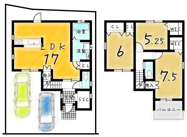 太秦面影町1号地　建築条件付土地
