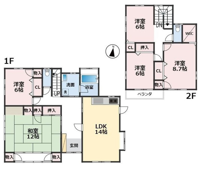 【間取り】 | 山武市松尾町八田　中古戸建