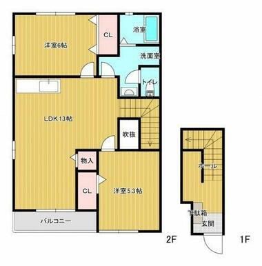 ラ・ポールメゾン北野【キャッシュバック対象】の間取り