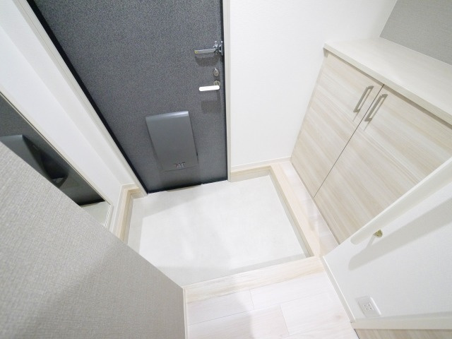 ラ・フォーレ紀寺の玄関|シンプルで使いやすい玄関です