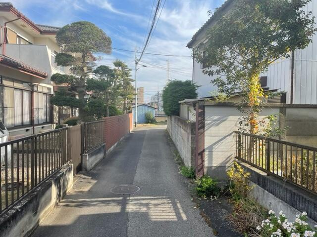 宇都宮市鶴田町　327.07㎡　売地の周辺|進入路部分