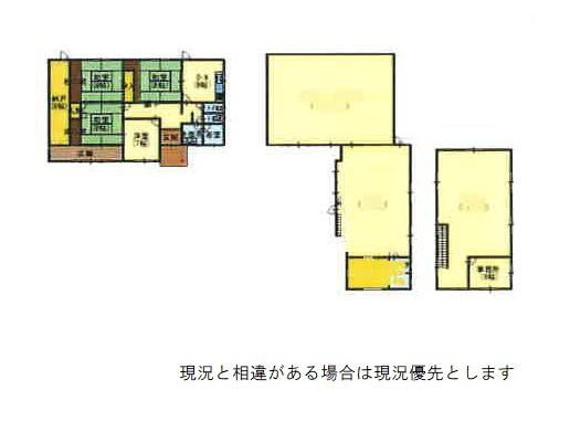 紀の川市中三谷　中古戸建の間取り