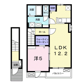 【間取り】 | プレジールⅡ | 間取図