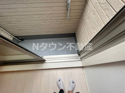 【バルコニー】 | ソライユ本陣 | 外からの目が気にならないバルコニーで洗濯物が干せます