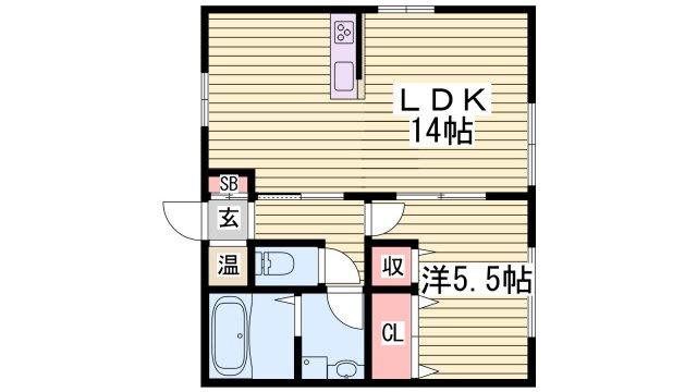 アパートメントハウス京口の間取り
