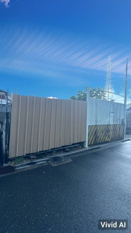 堀溝3丁目　売地の前面道路含む現地写真
