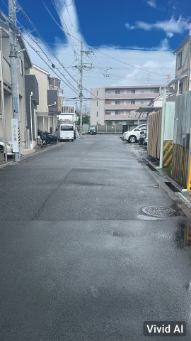 堀溝3丁目　売地の前面道路含む現地写真