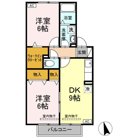 ノースステラ　Aの間取り