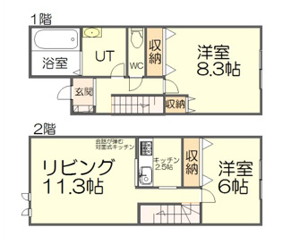 【間取り】 | ビル明日風 | 使い勝手を重視した間取り
