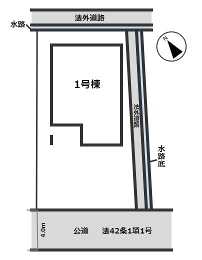 彦根市平田町　新築戸建の区画図