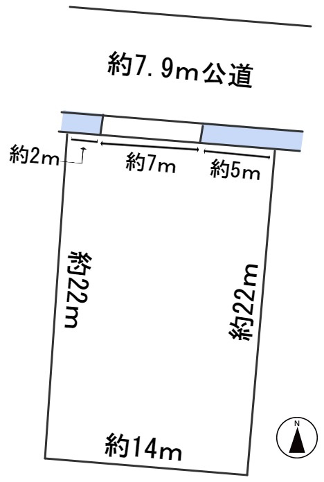 ６１６２９　瑞穂市美江寺土地の区画図