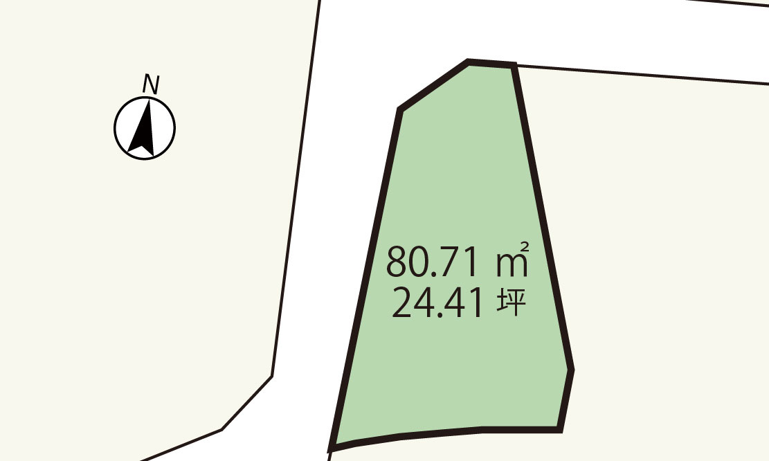 安芸郡海田町石原　土地の土地図