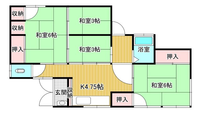 【間取り】 | 五條市大塔町辻堂　中古戸建 | ★バス停すぐ目の前♪　★室内綺麗ですよ♪