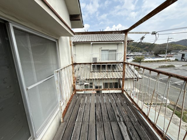 書写戸建てのバルコニー