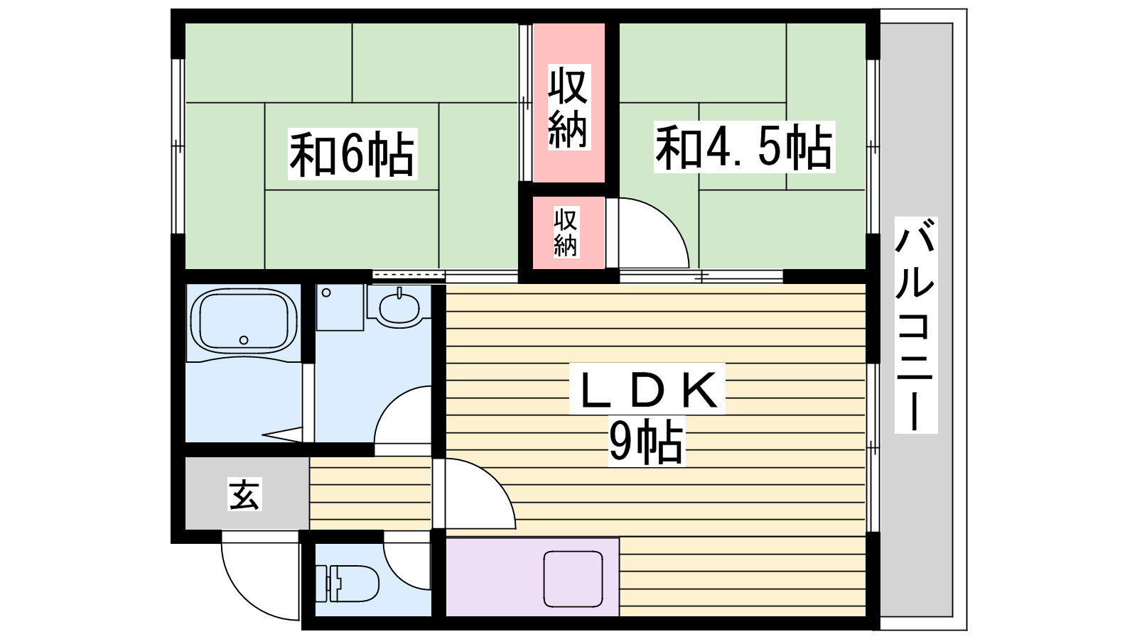 白国ハウスの間取り