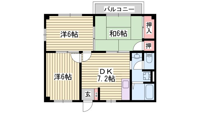 エスポワール田寺の間取り