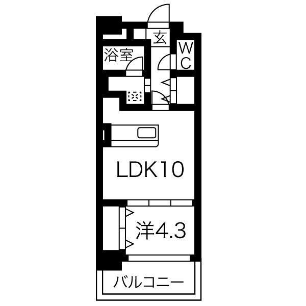 MISTRAL姫路駅前の間取り