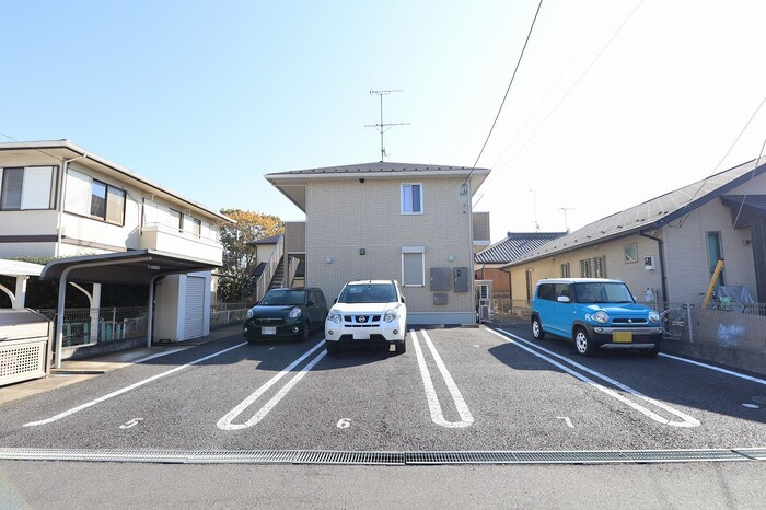 ソレイユつくばの駐車場