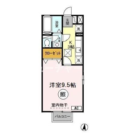 サンフィール　Ｃの間取り