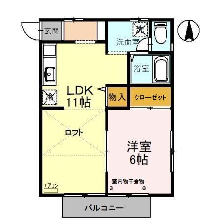 【間取り】 | レディアンス熊谷