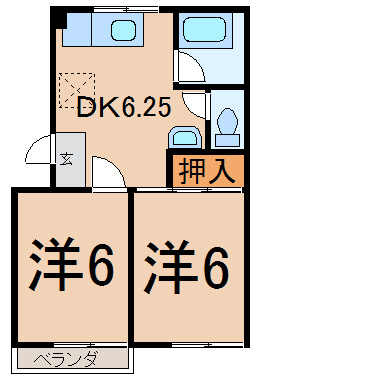 ドリームコーポⅡの間取り