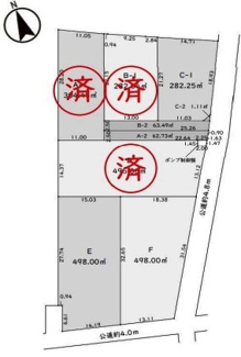 【区画図】 | 川越市府川　建築条件なし売地　東武東上線『川越駅』バス15分　【山田小学区】