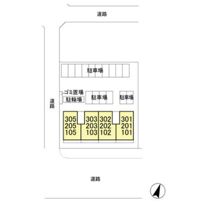 【区画図】 | オ・ソレイユABIKO