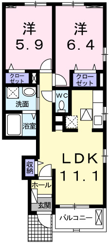 フィオレンティーナⅤの間取り