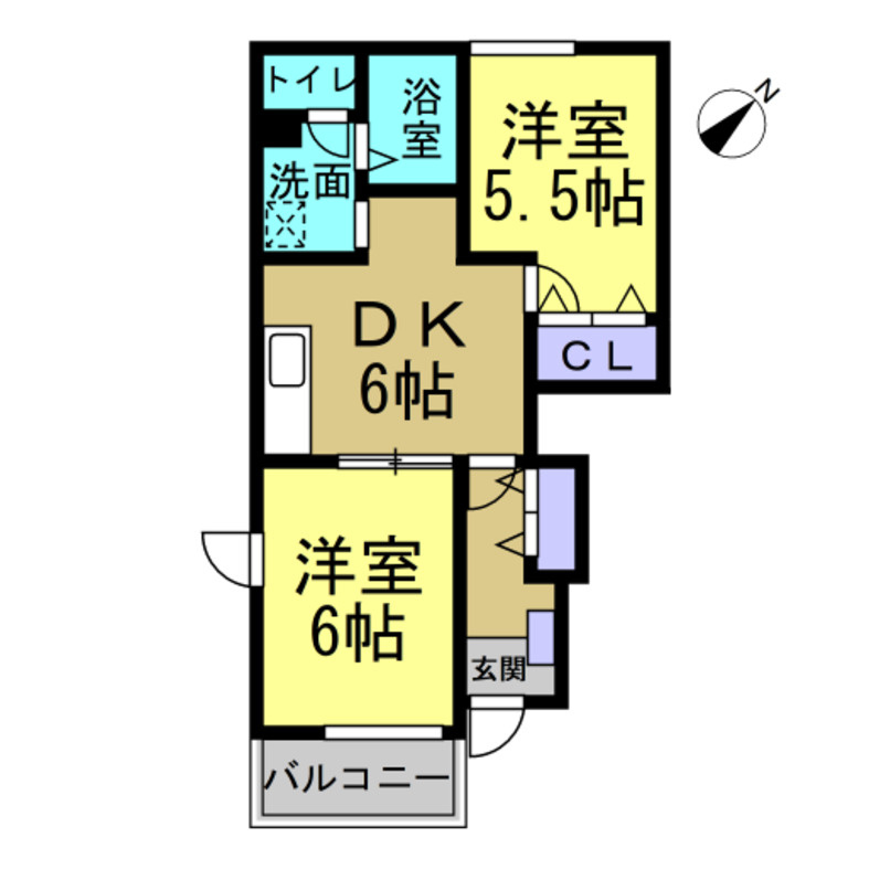 カリーノ　A・Bの間取り