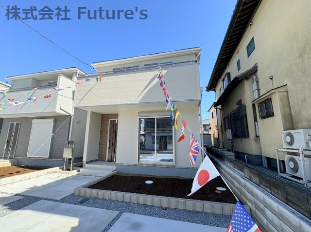 三郷市鷹野1丁目　新築戸建　全3棟　3号棟の外観|完成済みの4LDK、パントリー完備となっております。