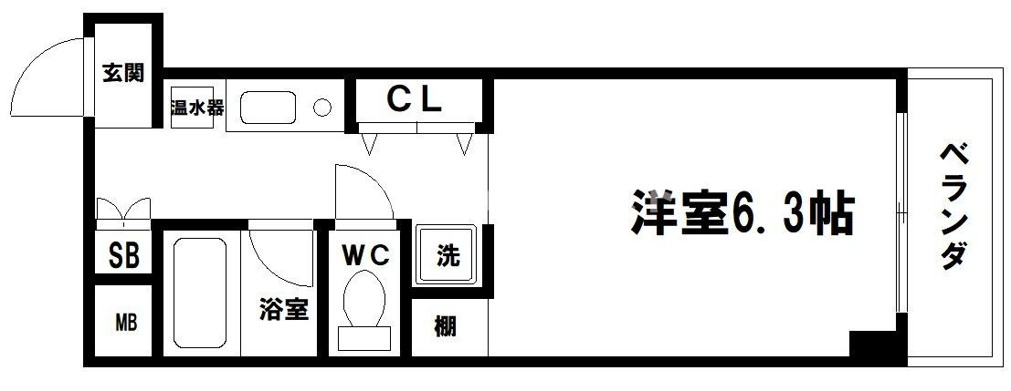 クリザンテーメ大手前の間取り