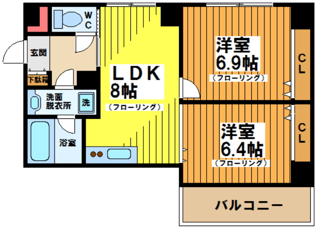 【間取り】 | ツワイザ笹塚
