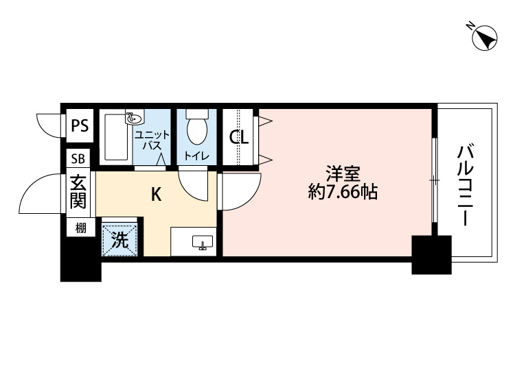 ダイナコート水前寺公園北　1階の間取り
