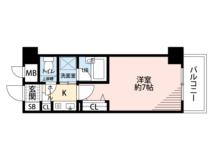 ダイナコート小倉城野　7階の間取り