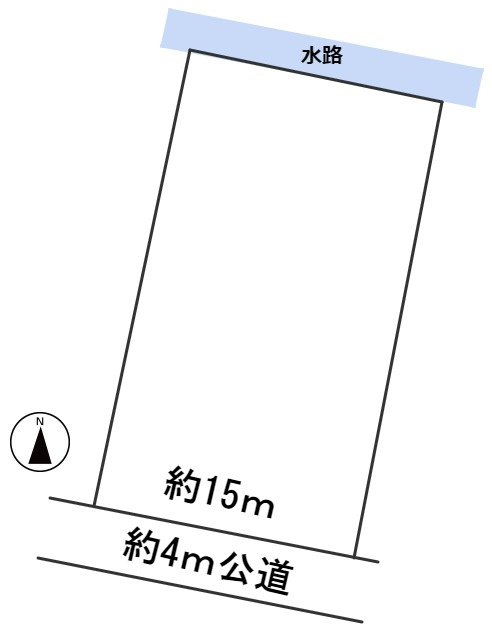 ６１６９１　大垣市波須１丁目土地の区画図