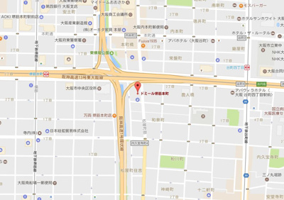 【地図】 | ドミール堺筋本町